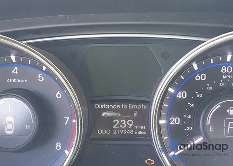 2013 Hyundai Sonata Se 2.0T z USA, uszkodzony, nr VIN 5NPEC4AB4DH697900